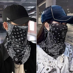 1Pc Fashion Punk Sunscreen Mask For Men Women Summer Face Neck UV Protection Ear Scarf Hip Hop Outdoor Sports Cycling Bandana Sc