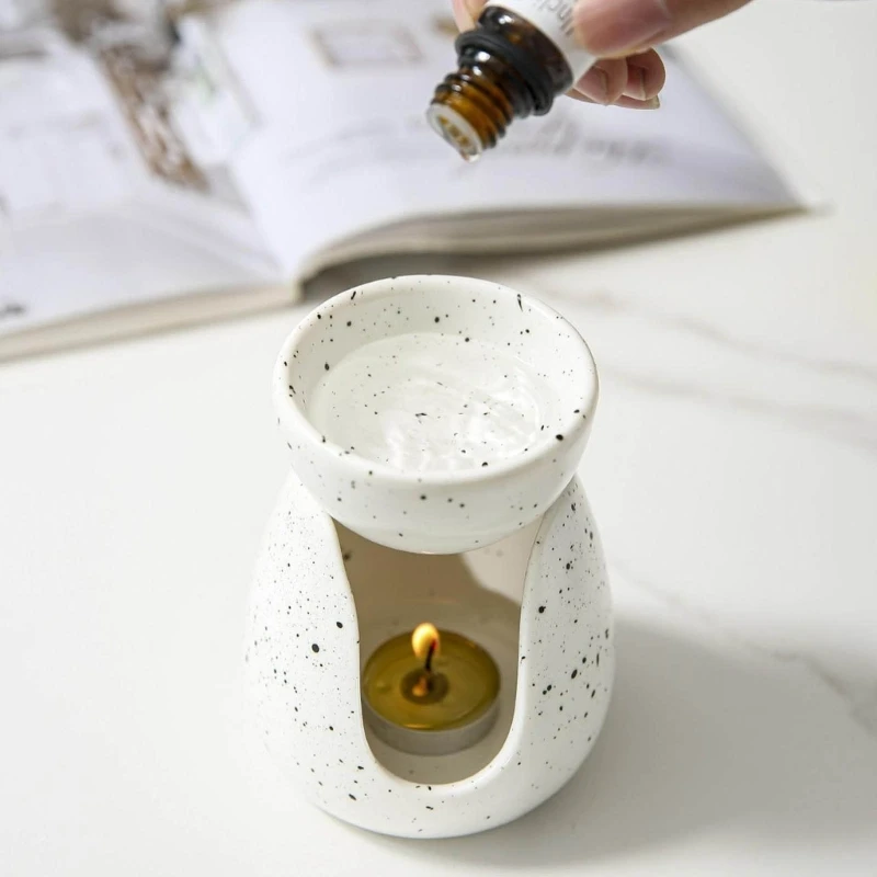 Wachsbrenner für ätherische Öle, Keramik-Aromabrenner, Wachswärmer, Aromatherapie-Törtchenhalter, Kerzenduftdiffusoren,