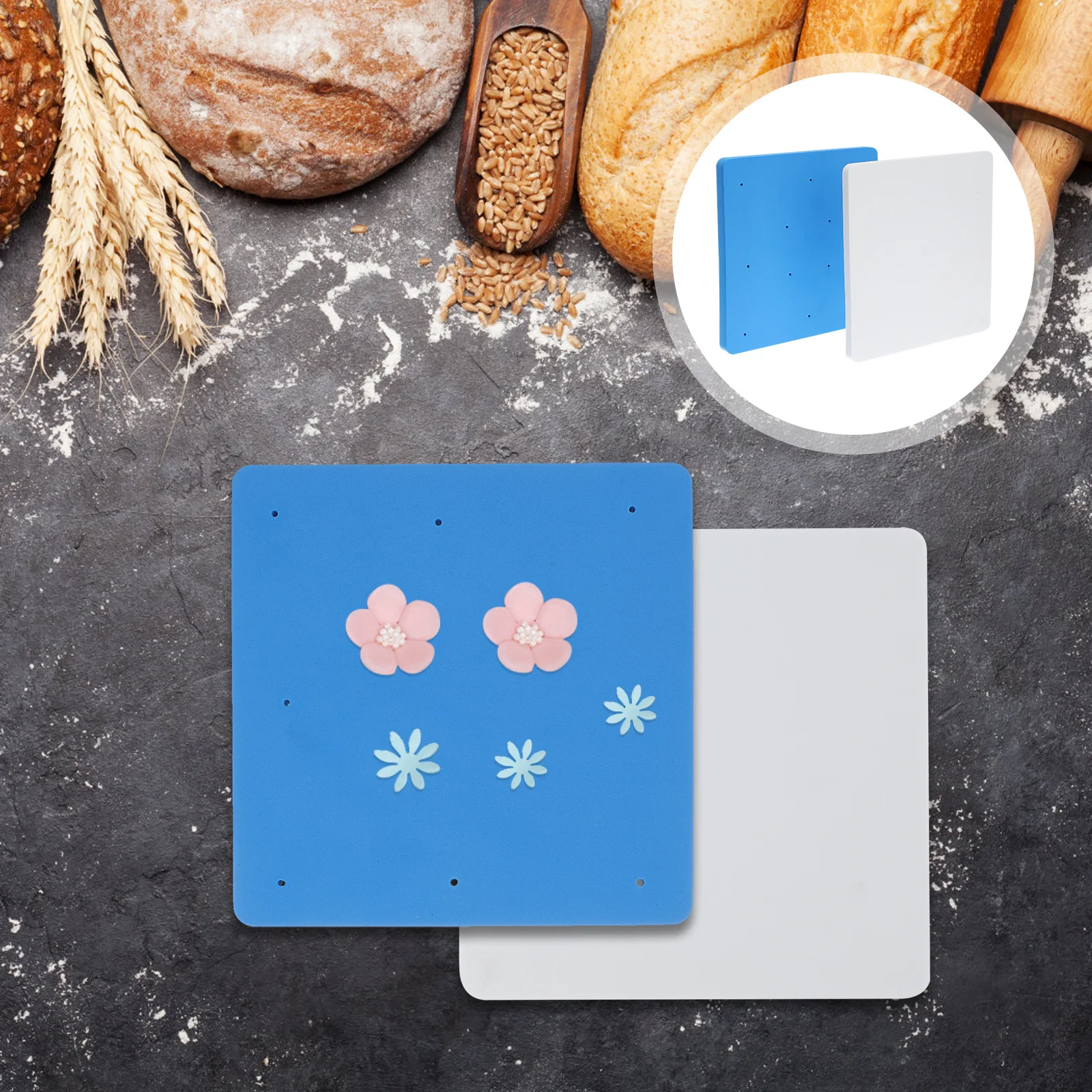 

2 шт., подушечки из пенопласта для помадки, подушечки для цветов, формыющие подушечки для моделирования, резинка, паста, украшения, цветочный коврик, пена для помадки