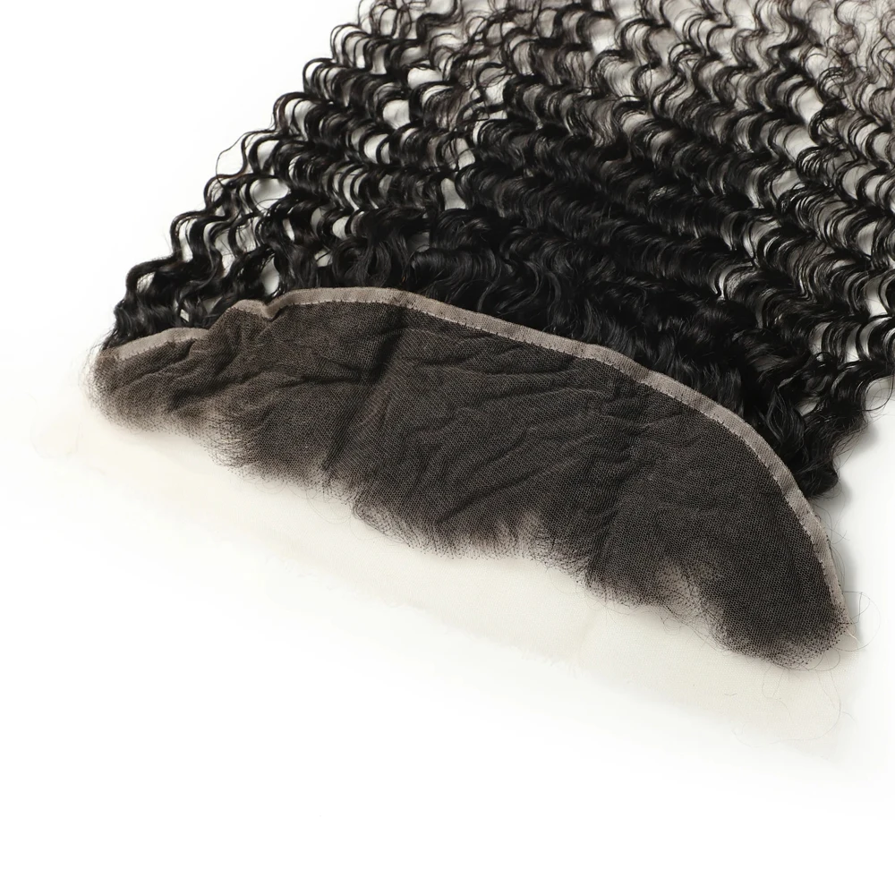 

13x4 глубокая волна кружева фронтальная часть человеческих волос прозрачная кружевная передняя часть предварительно выщипанная свободная часть 100% бразильские девственные человеческие волосы