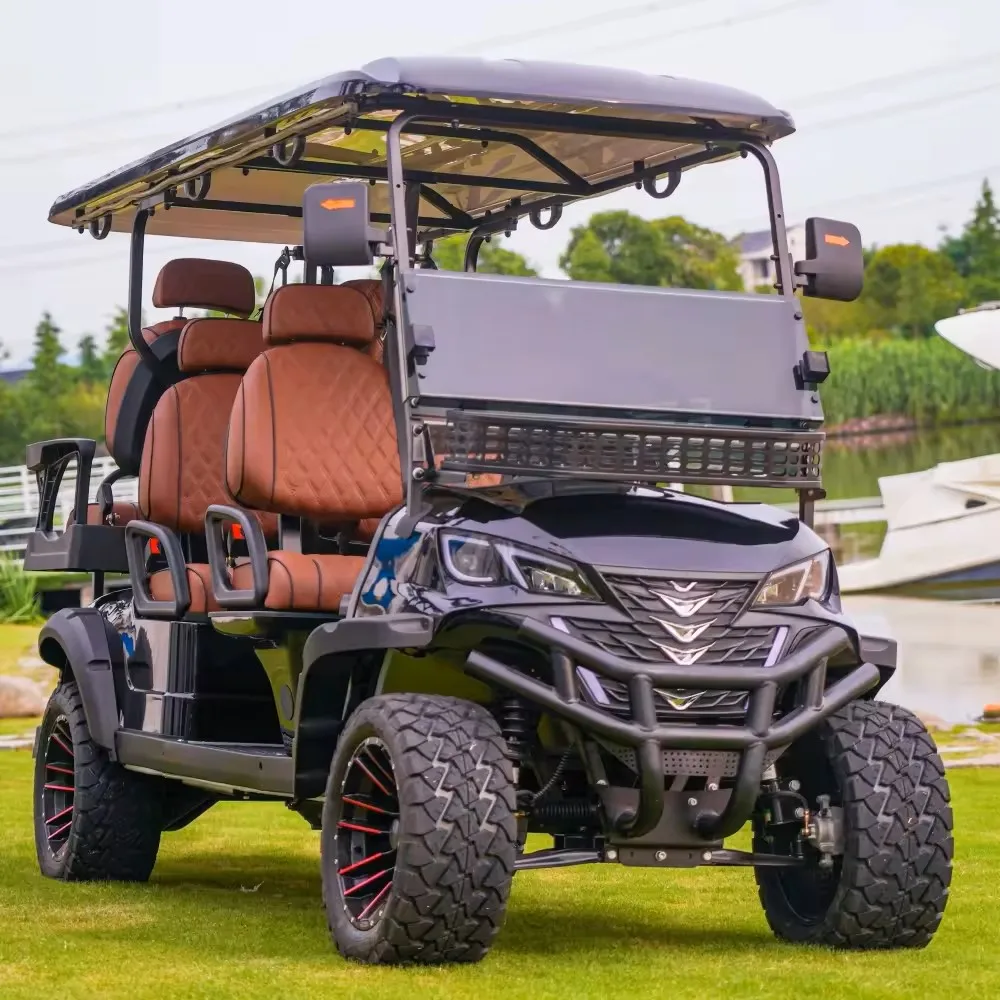 Electric Golf Cart Sightseeing Car 2 4 6 8 Seats 48v60v72v Lithium Battery Multi Country Plug Multiple Options Customizable