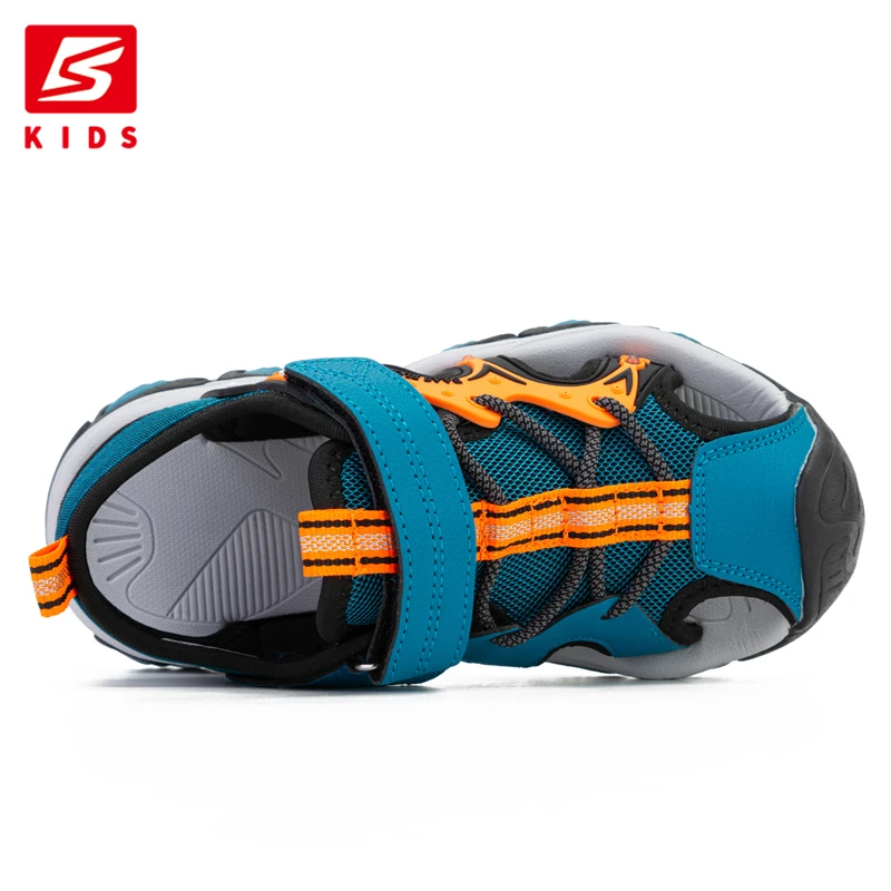 Baasploa Kids Sandals Summer New Fashion Children Beach Shoes Breathable Non-Slip Outdoor Boys Sandals Hook&loop Free Shipping
