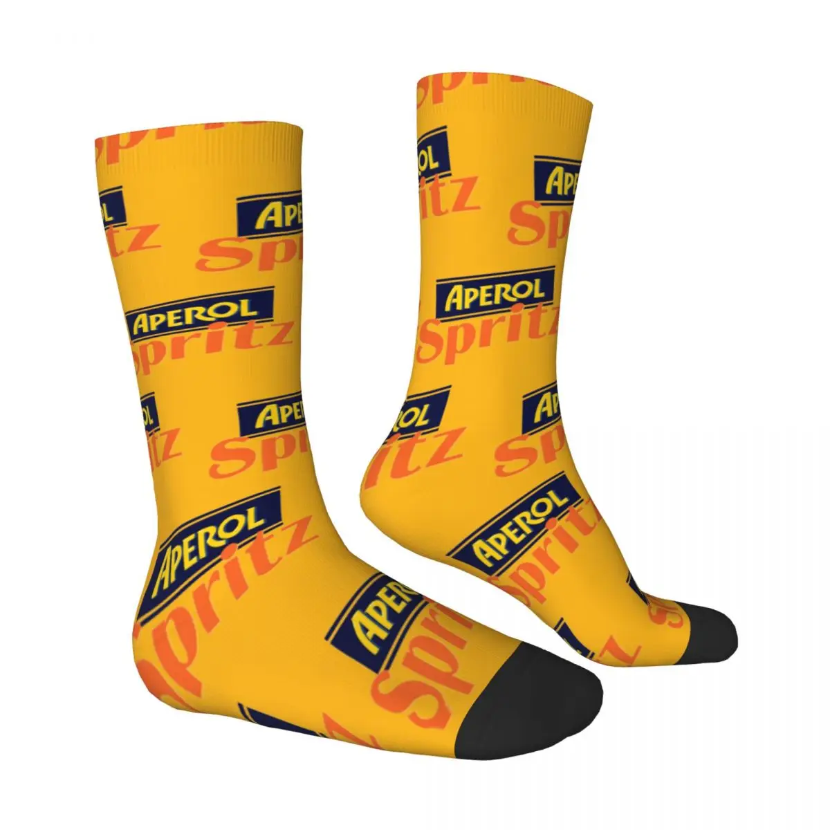 Aperols Spritz-Calcetines antideslizantes para hombre, medias divertidas de calidad, personalizadas, para ciclismo, Invierno