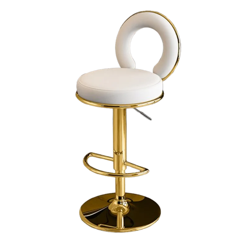 Beauty Folding Barbers Bar Stool Counter Gold Leg Narrow Large Bar Stool Square Home Sillas Para Bar Restaurant Furniture