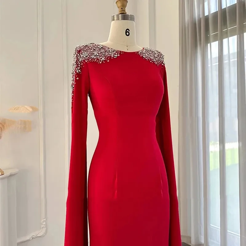 Luxurious Beading Solid Color Spaghetti Strap Long Women Summer Sexy Corset Backless Party Evening Dresses Formal Slim New 2023