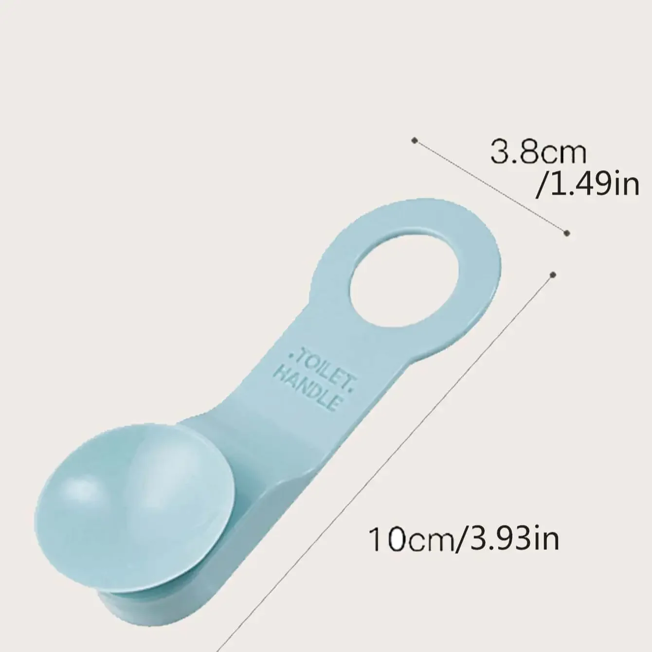 2pcs Hands-Free Toilet Lid Lifter - Self-Adhesive, Reusable Plastic Handle For Easy Opening