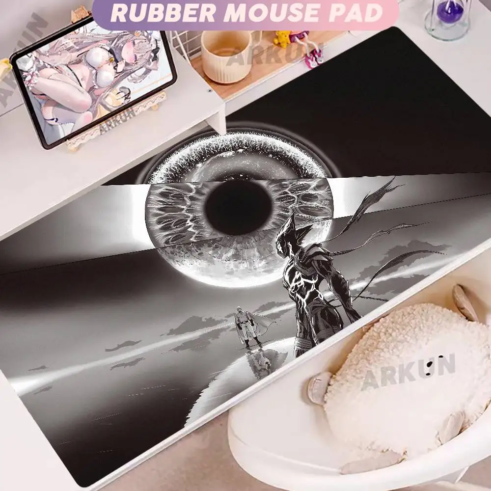 

Popular Top Cool Fashion One Punch Man Anime Mousepad Large Gaming Mouse Pad XXL 900X400 Gamer Computer Table Mat