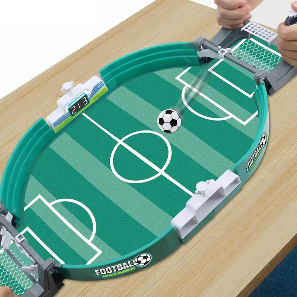 Mini Interactive Soccer Game for Kids - Tabletop Easy Install Competitive Real Football Field Game Holiday Toy