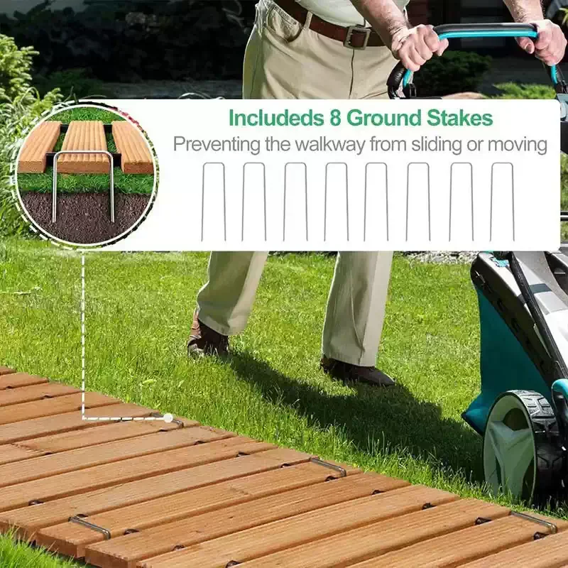 1pcs Solid Wood Garden Path Flooring | Wedding Party Aisle Walkway | Terrace & Patio Pathway Decoration