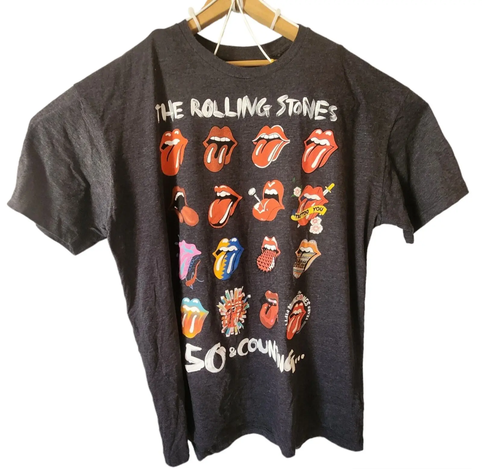 2013 Rolling StIconic 50th and Counting XL T-shirt Concert Tour Band Tee