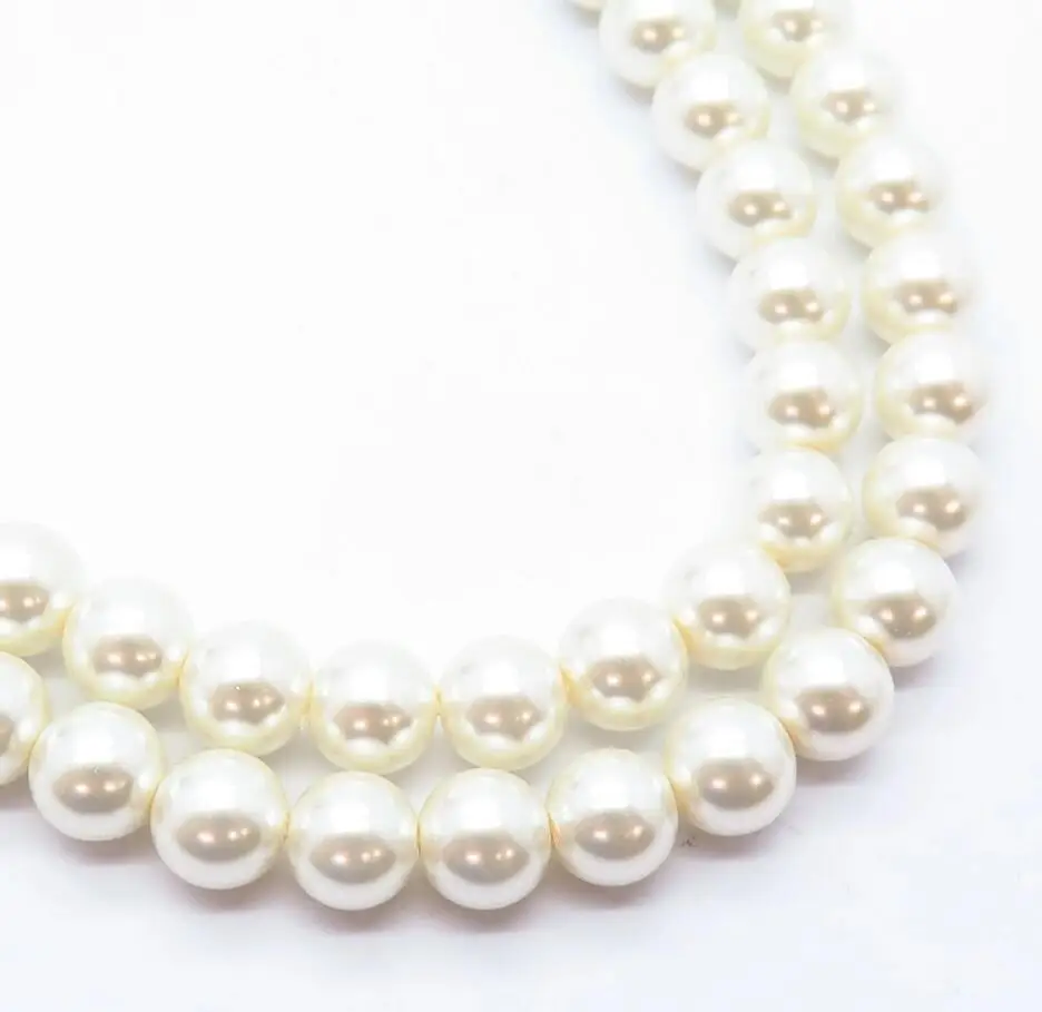 Hand knotted, sturdy Top Grading AAAA+++ 5-6mm Bryant Long Faux Pearl Beaded Necklace 40cm 45cm 50cm 55cm 60cm 70cm 90cm 110cm