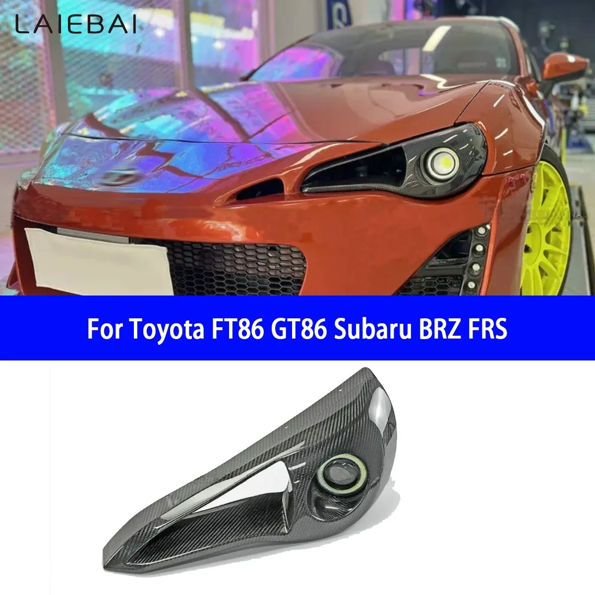 For Toyota FT86 GT86 Subaru BRZ FRS Stanceworkz ATTK Vented Headlight Replacement with LED Projector Light (LHD, Driver Side)