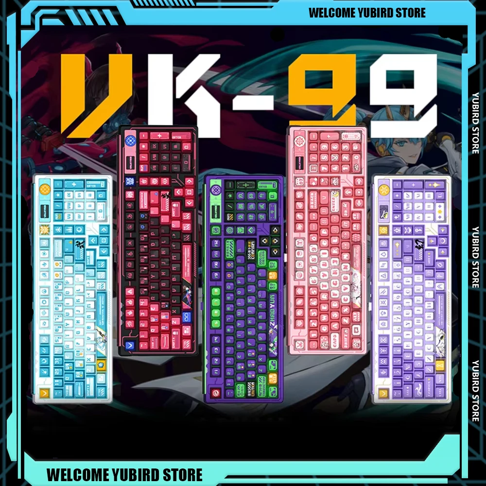 VALKYRIE VK99 Mechanical Keyboards Three Mode 2.4G Wireless Bluetooth Wired RGB Customize Gaming Keyboard PC Accessories Gifts