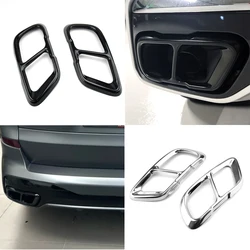 Stainless Steel For BMW X5 G05 X6 G06 X7 G07 2019-2022Car Tail Muffler Exhaust Pipe Output Cover Accessory(for M Sports Version)