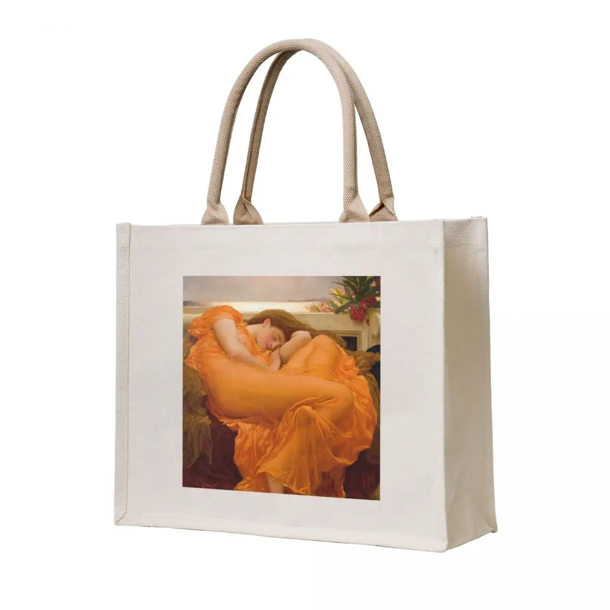 

Leighton's Flaming June Tote Bag canvas tote bags Women bags Shopping bags