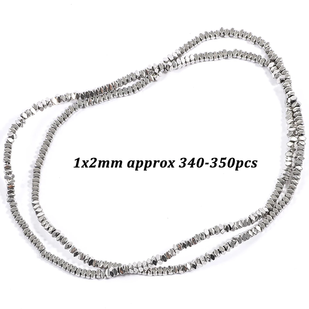 AAA+ Rhodium Hämatit Perle Natürliche Unregelmäßige Geometrische Säule Herz Stein Perlen Für Schmuck Machen Armbänder Halskette 15" zoll