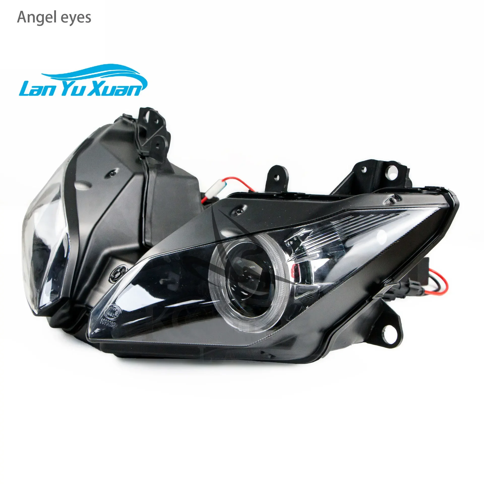 For Kawasaki Ninja 250 Ninja 300 2013-2017 Motorcycle Housing Black Angel Eye Headlight Assembly