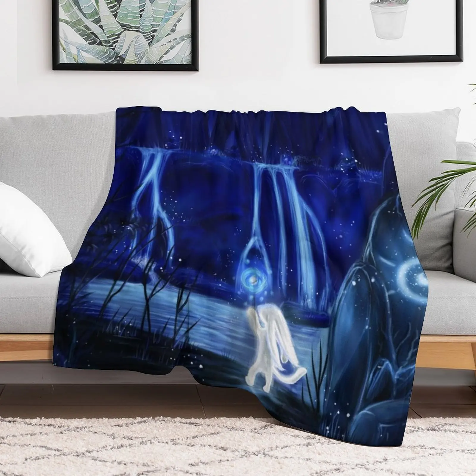 Ori and the will of the wisps Throw Blanket Warm decorative Blankets