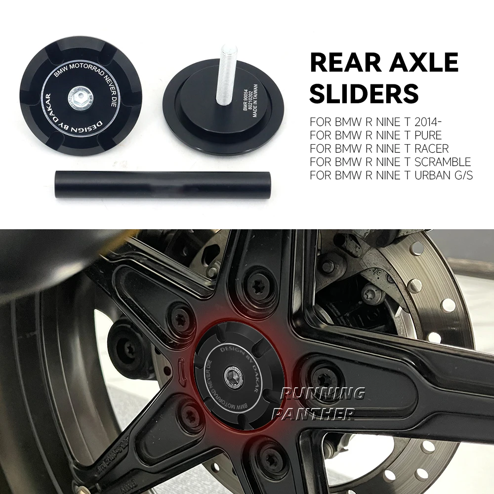 

R NINE T Rear Axle Fork Crash Slider For BMW R9T RNINET Pure Racer Scramble Urban G S Motorcycle Wheel Hub Anti-Collision Block