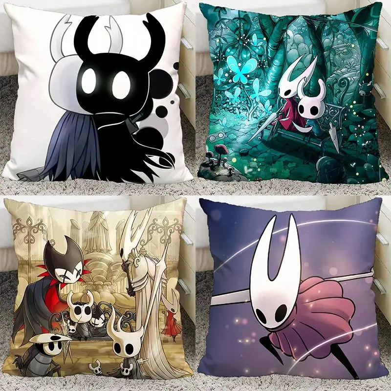 Hollow Knight Pillowcase Video Tv Game Pillow Case for Bedroom Dorm Sofa Bed Pillow Covers Decorative Room Aesthetics 45x45