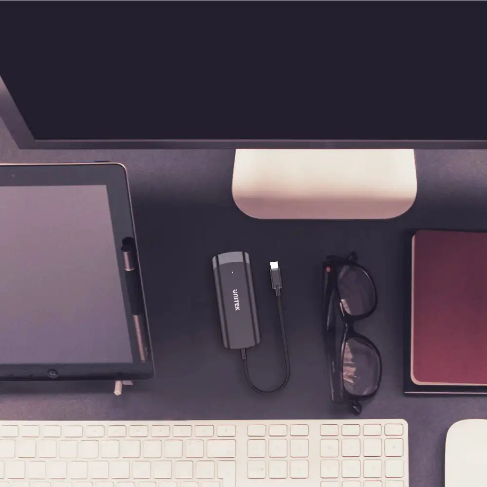 USB-C-Hub 4-in-1-Adapter Typ C auf 5 Gbit/s 3-Port-USB-3.0-Hub 4K HDMI mit Micro-USB-Stromanschluss für MacBook Pro Windows Laptops PC