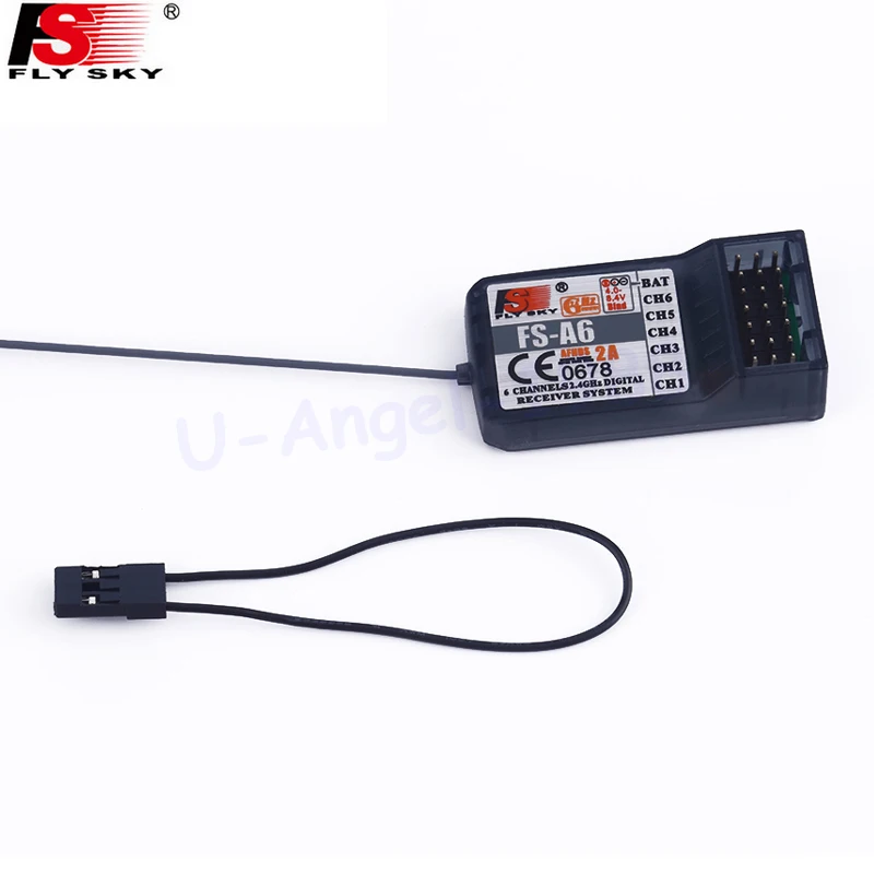 Flysky FS-A6 2.4G 6CH Receiver For Flysky Transmitter Controller FS-I10 FS-I6 FS-I4 GT2E GT2F GT2G