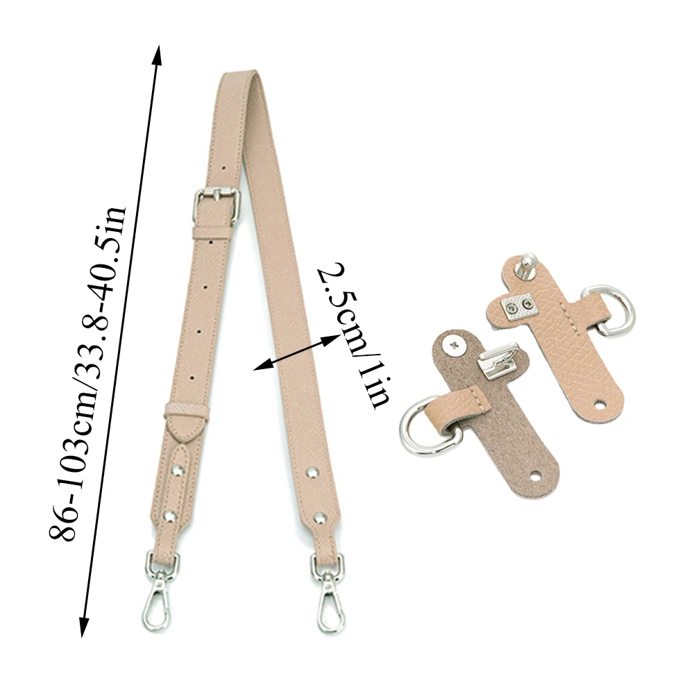 New Bag Strap For Diy Women Bag Punch-free Leather Shoulder Strap Set Transformation Crossbody Strap Bag Accessories Conversion