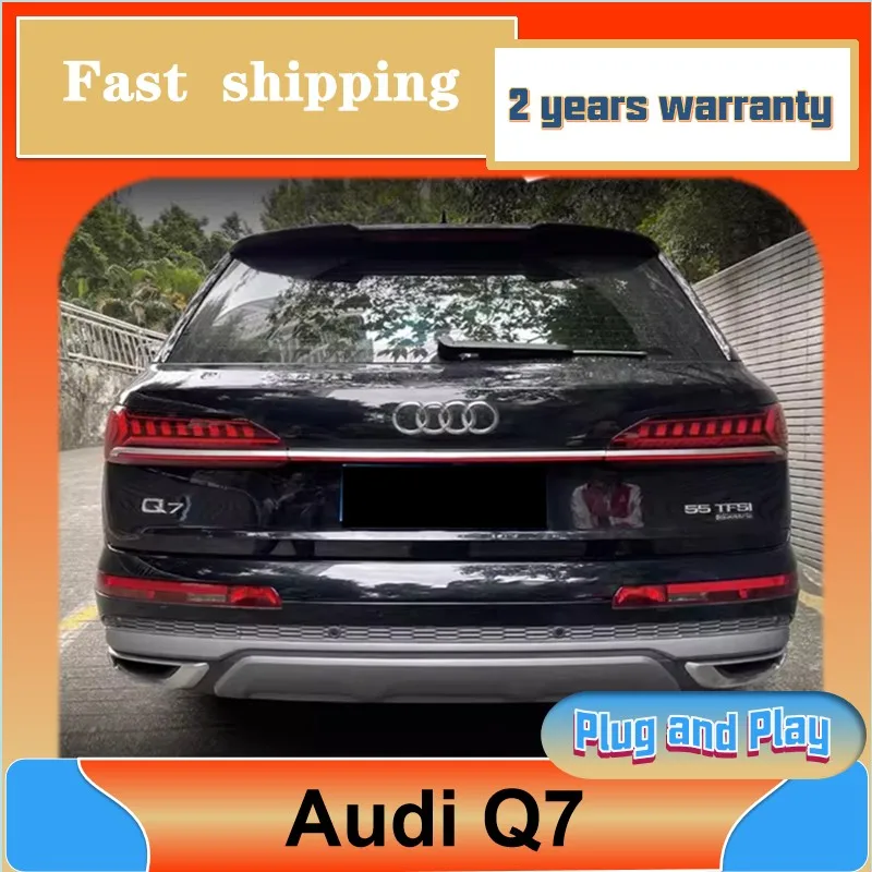 Car Styling for Audi Q7 Tail Light 2019 2020 2021 Q7 Taillights Dynamic Daytime Running Light Q7 Cross Tail Light