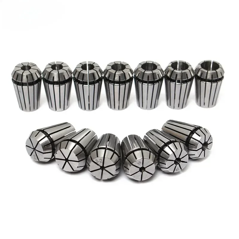 ER11 ER16 ER20 1/4MM 6.35MM 1/8MM 3.175MM 0.008Spring Collet High Precision Collet Set For CNC Engraving Machine Lathe Tool