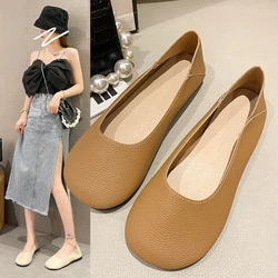 Women's Ballet Flats Casual Slip-on Shoes Barefoot Moccasin Comfortable Orthopedic Without Heels Loafers Apartments Nurse