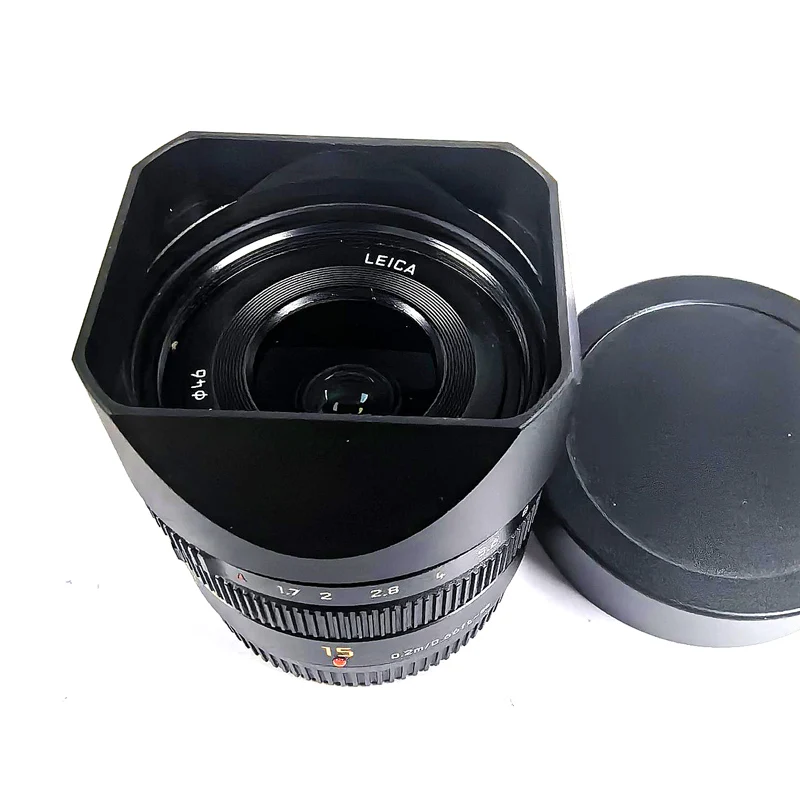 Metal Bayonet Square Len hood for Panasonic LUMIX G LEICA DG SUMMILUX 15mm /F1.7 ASPH Comes With Metal Cap