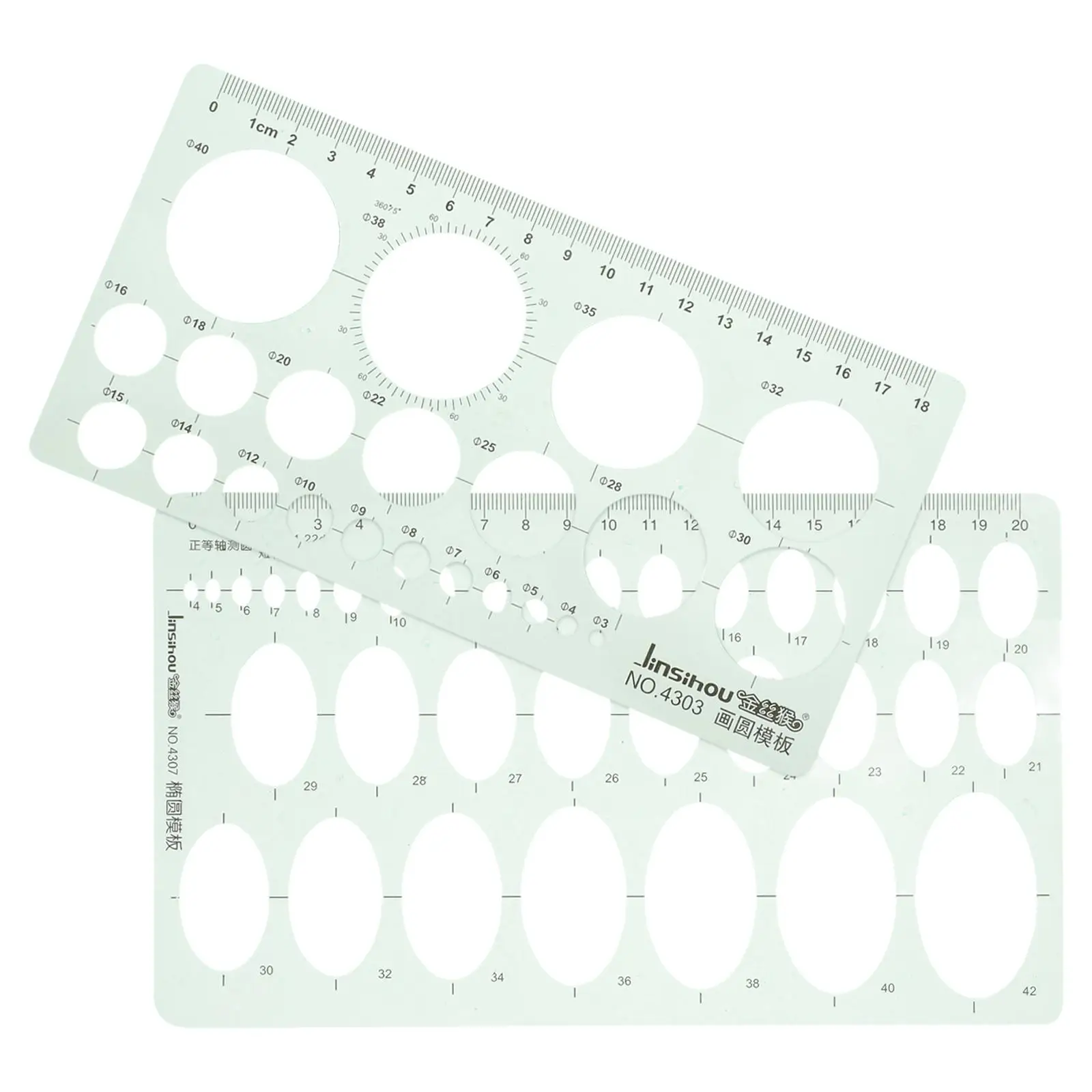 

Geometric Circular Ruler Green Plastic Stencils Large Circle Templates Fabric Craft Reusable Tools Pattern Stencils