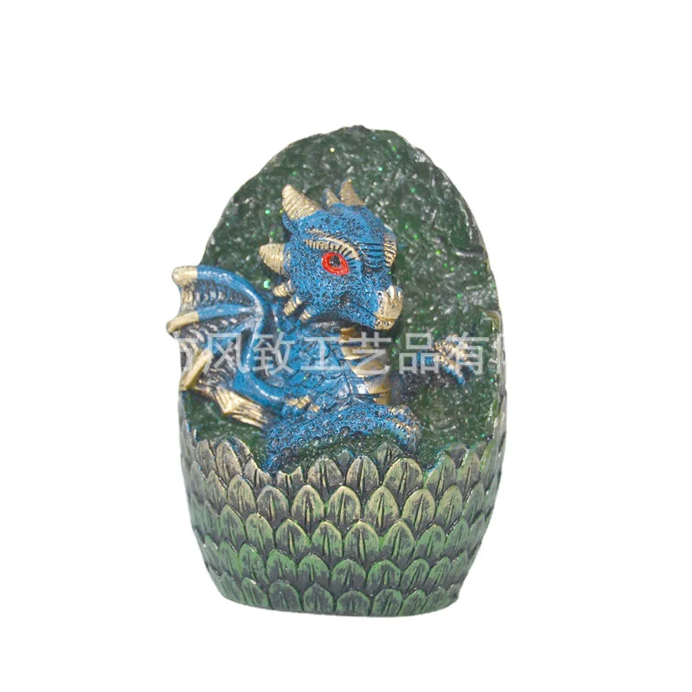 Hatching Dinosaur Egg Garden Decor‌ - Resin Sculpture with T-Rex Mother for Outdoor