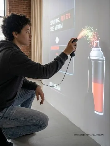 AR Interactive Projection Spray Painting Wall Digital Graffiti System Infrared Spray Can Game Software Kit for Events