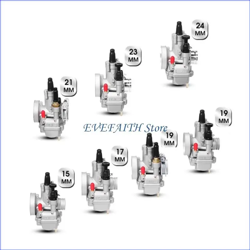 124B Upgrades Carburetor Collection Manual Choke Carburetor 21mm Motorcycle Carburetor Quick Fixing for YZ125 Dirt Bike