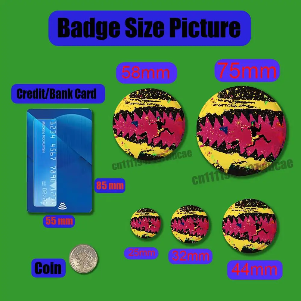 For D-Dungeon Crawler Carl Badge Cover Custom Pin Insignia Emblem Round 32mm 58mm Hats Laser Film