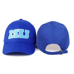 New Fashion High Quality Men Baseball Cap Monsters University Letters Embroidery Caps Blue Hat Sun Shield Hats snapback hats
