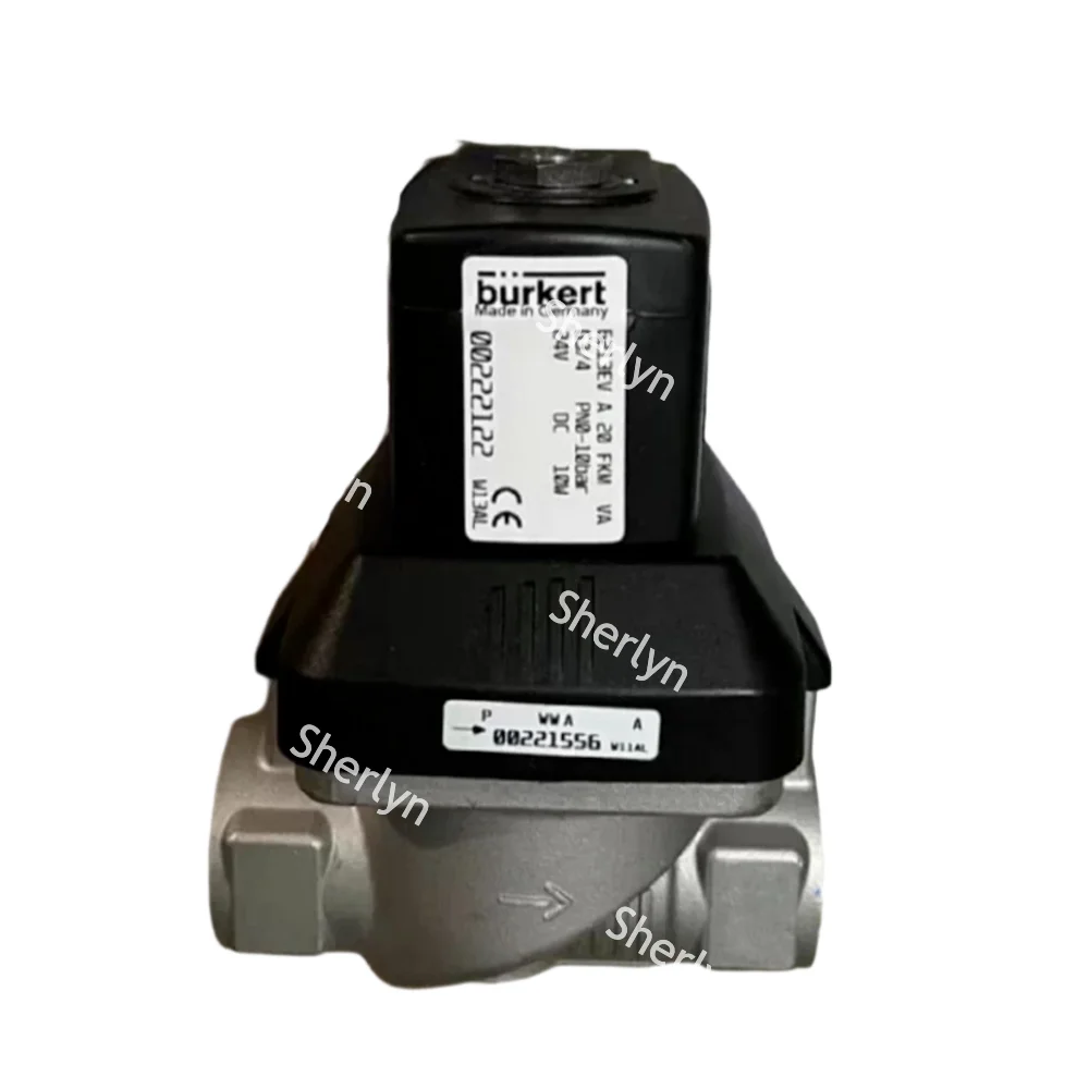 6213 Burkert Solenoid Valve G3/4 Stainless Steel Valve Body 00222122 00222123 00222125 20 Flow Hole, FKM Seal