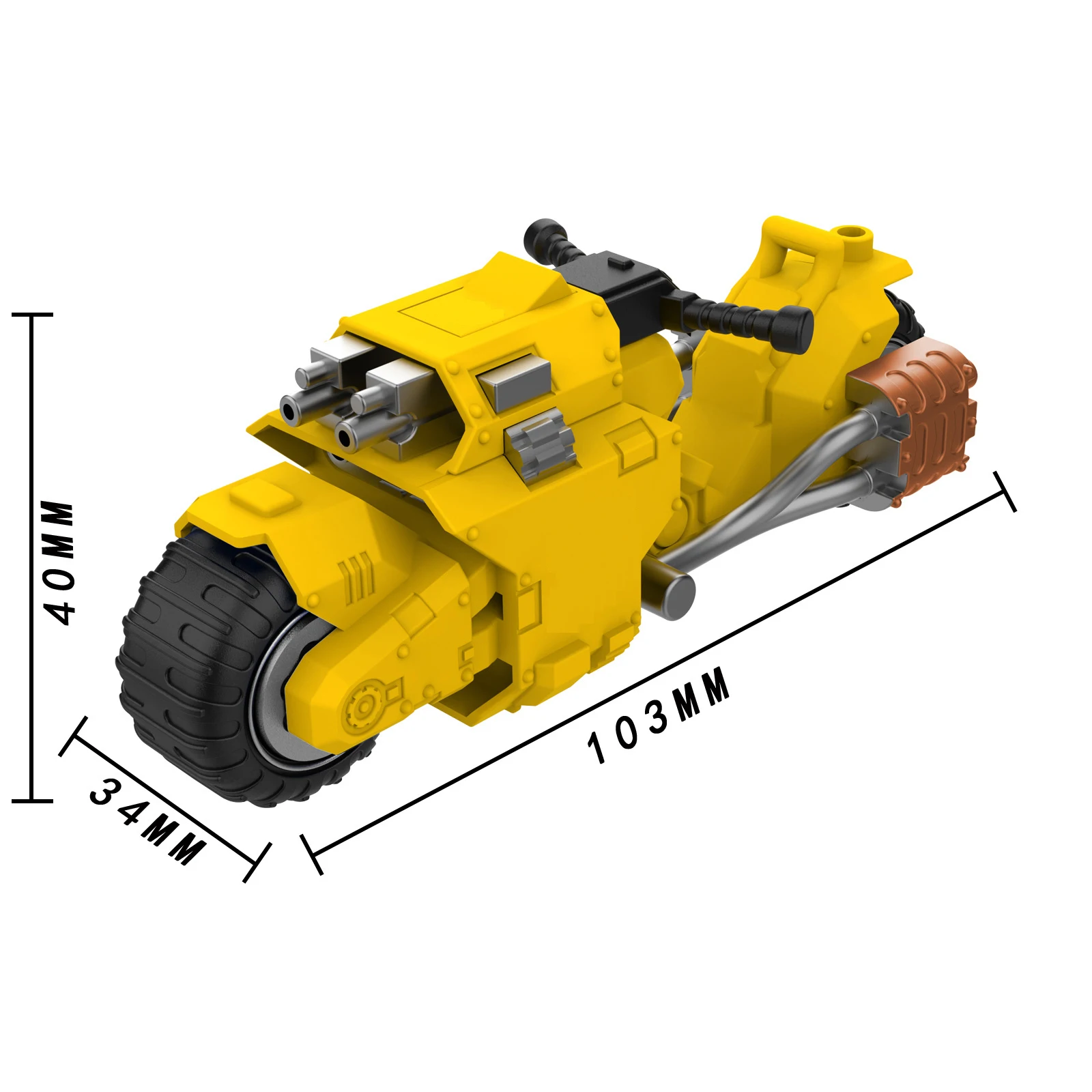 Hot Selling Robot Motorcycle 3D Model DIY Building Block Toy Classic Movie Model Children\'s Toy Gift Boys Girls