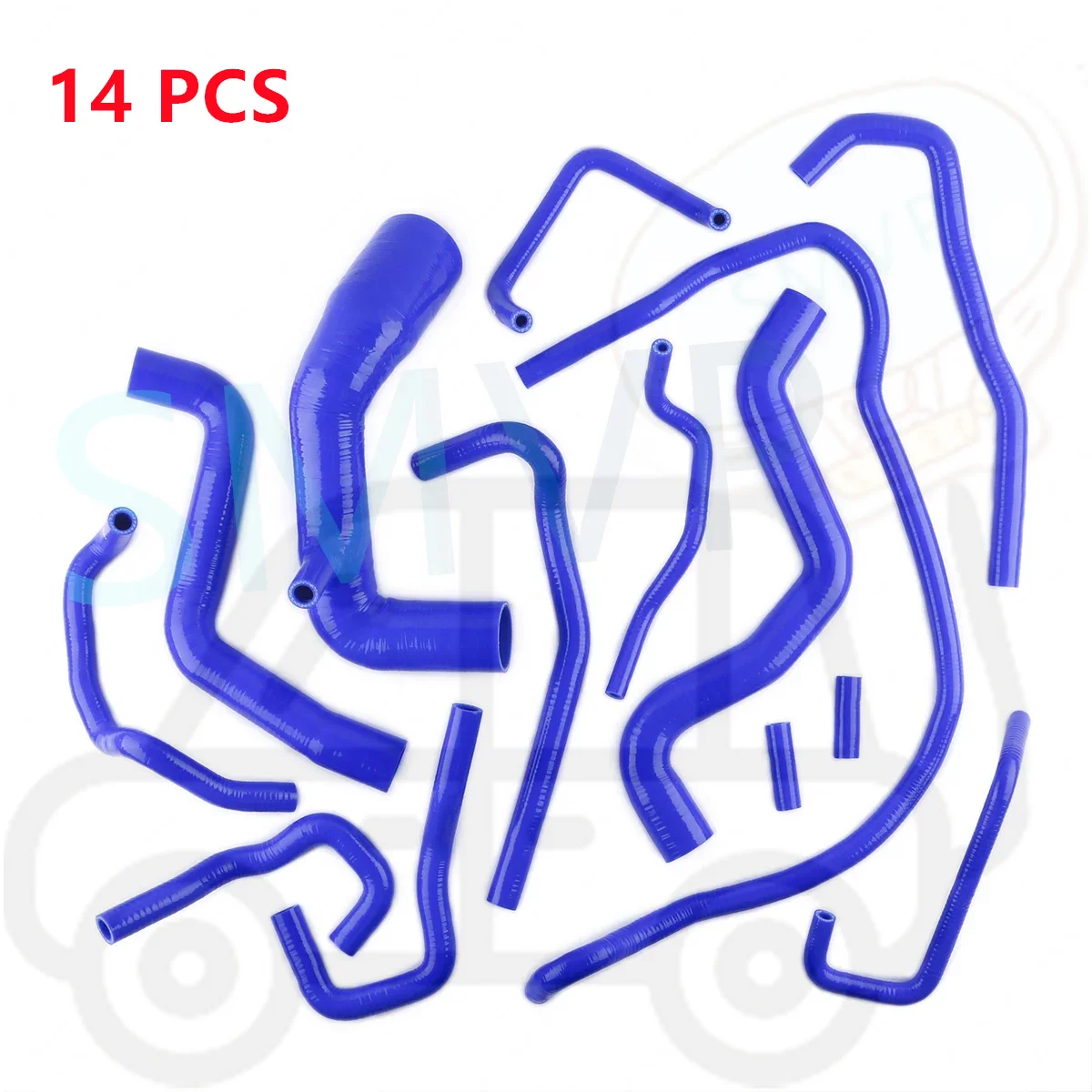 14PCS 3PLY Silicone Radiator Hose Kit For Nissan Patrol Safari GR Y61 3.0TD Diesel Turbocharged ZD30 Engine (Chassis Code: Y61)