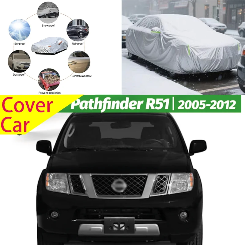 

For Nissan Pathfinder R51 2005 - 2012 Full Car Covers Outdoor Sun Anti UV Rain Snow Dust Protection Oxford Cloth Accessories