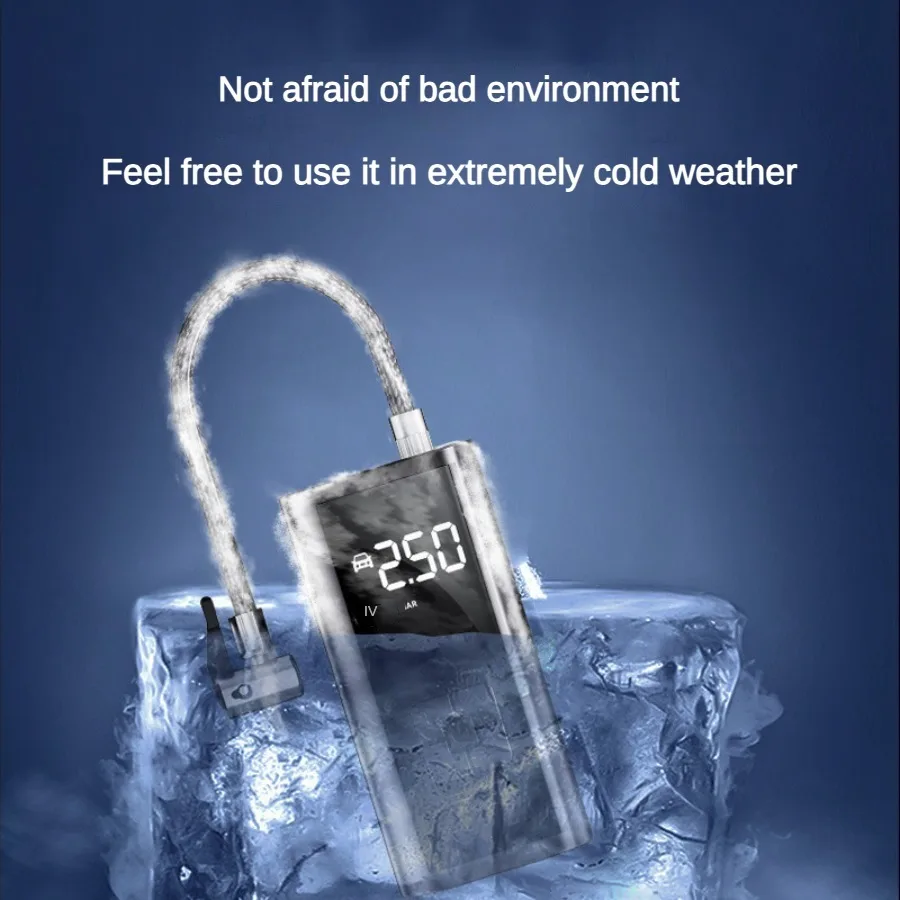 

Автомобильный насос для накачивания, насос для накачивания, портативный цилиндр для накачивания шин с цифровым дисплеем, 12 В, интеллектуальный насос для ремонта шин