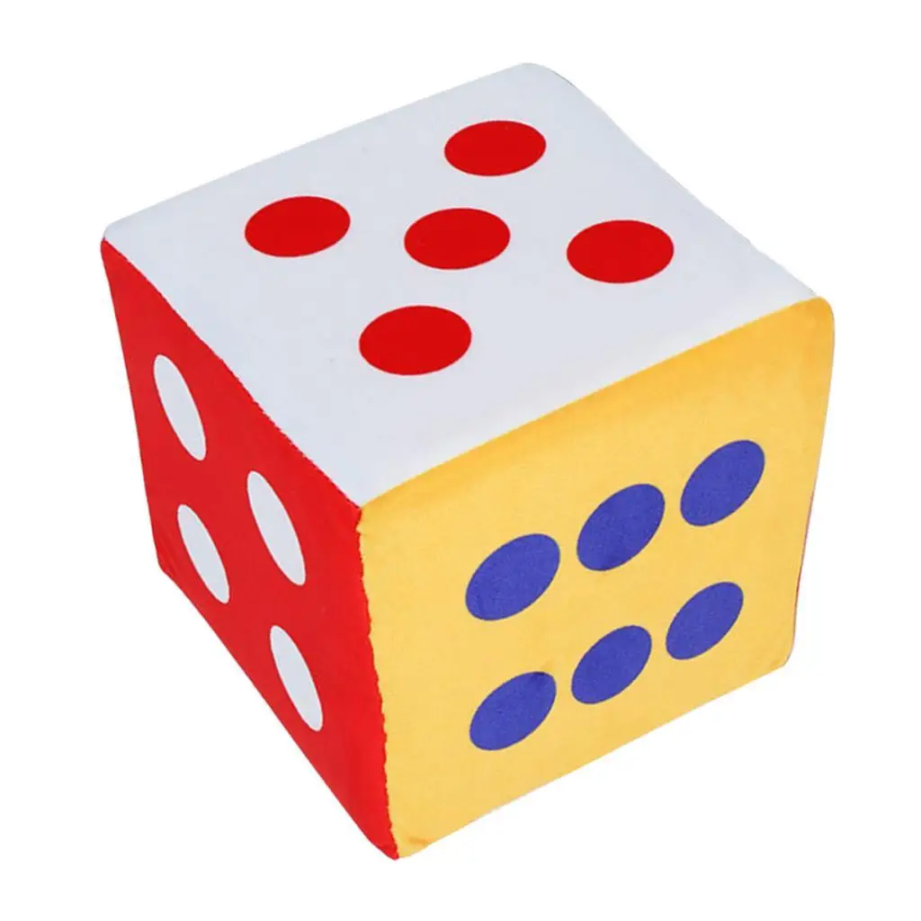 Soft Colorful Jumbo Foam Large Dice Dot/Number 15cm 6