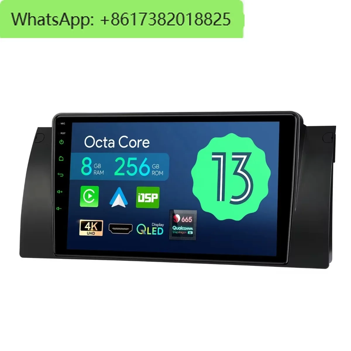 XTRONS 9" Snapdragon665 Android 13 256g 1280*800 Carplay Screen Android auto 4G LTE HD Output Car Radio For X5 E53 1999-2006