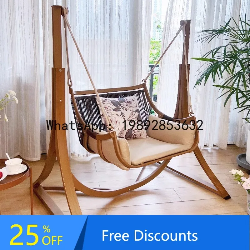 

XL Outdoor Swing Garden Single Hammock Rocking Chair Outdoor Balcony Cradle Chair