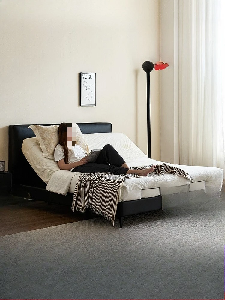 

Little Black Niu Mijia Multifunctional Bed Frame Modern Simple Double Intelligent Electric Lifting Bed Small Unit