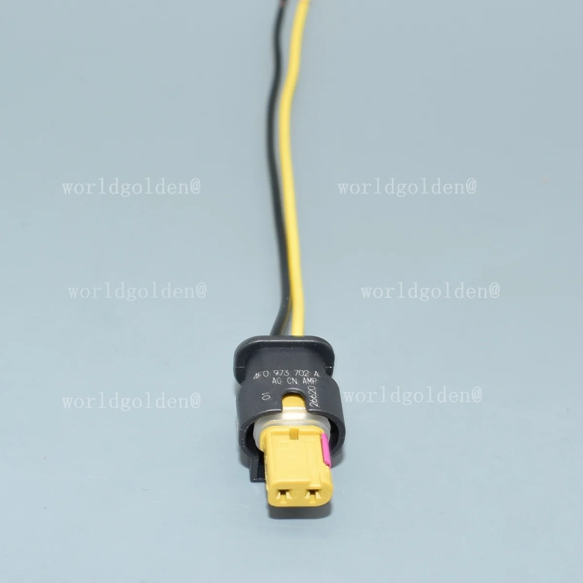 shhworldsea  2 Pin Female Side Impact Sensor Plug Fuel Injector Connector Plug Auto Connector 4F0973702A 4F0 973 702A 4F0973702