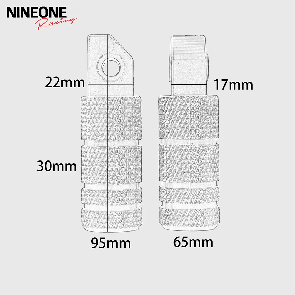 الركاب الخلفي أكبر أوتاد القدم أوتاد مسند القدمين الدواسات لهوندا المتمردين CMX 300 500 1100 2017-2025 CL 250 300 500 2022-2025 #5