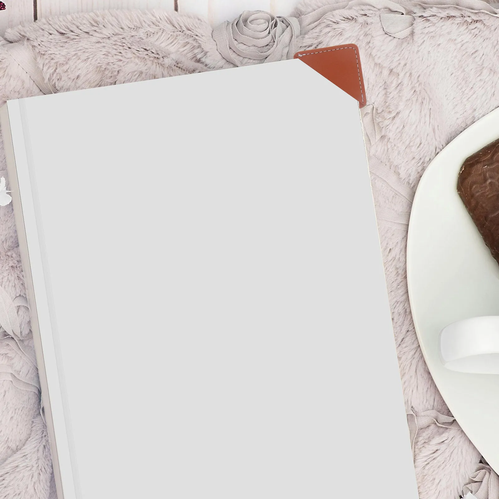 6pcs Book Protectors Pu Page Cover For Books Scrapbooks Photo Albums Gift Bookmark Student Corner Bookmark Handmade Read