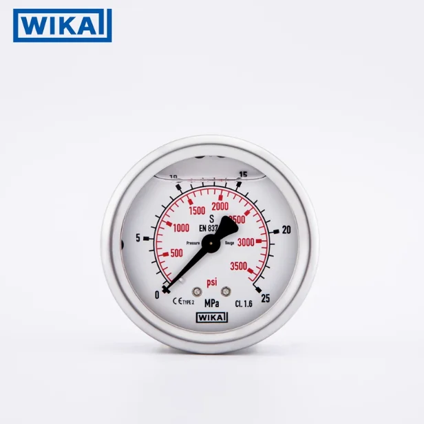 Original WIKA pressure gauge shock resistance 213.53.063 dial diameter 63MM axial mount G1/4B